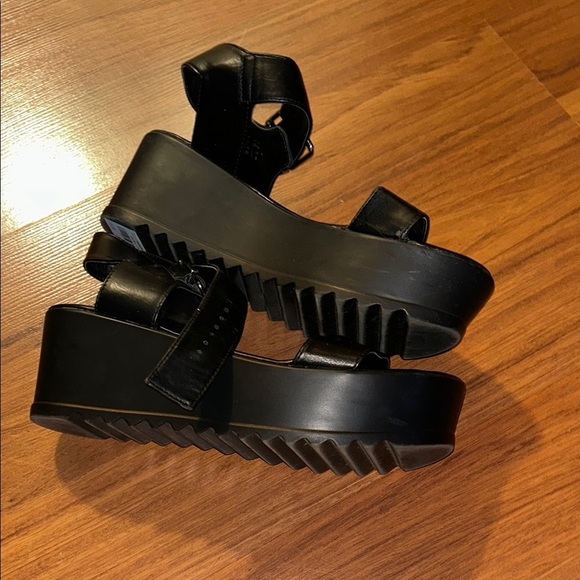 Call It Spring Black Sandals with Strappy Design - Picture 5 of 7